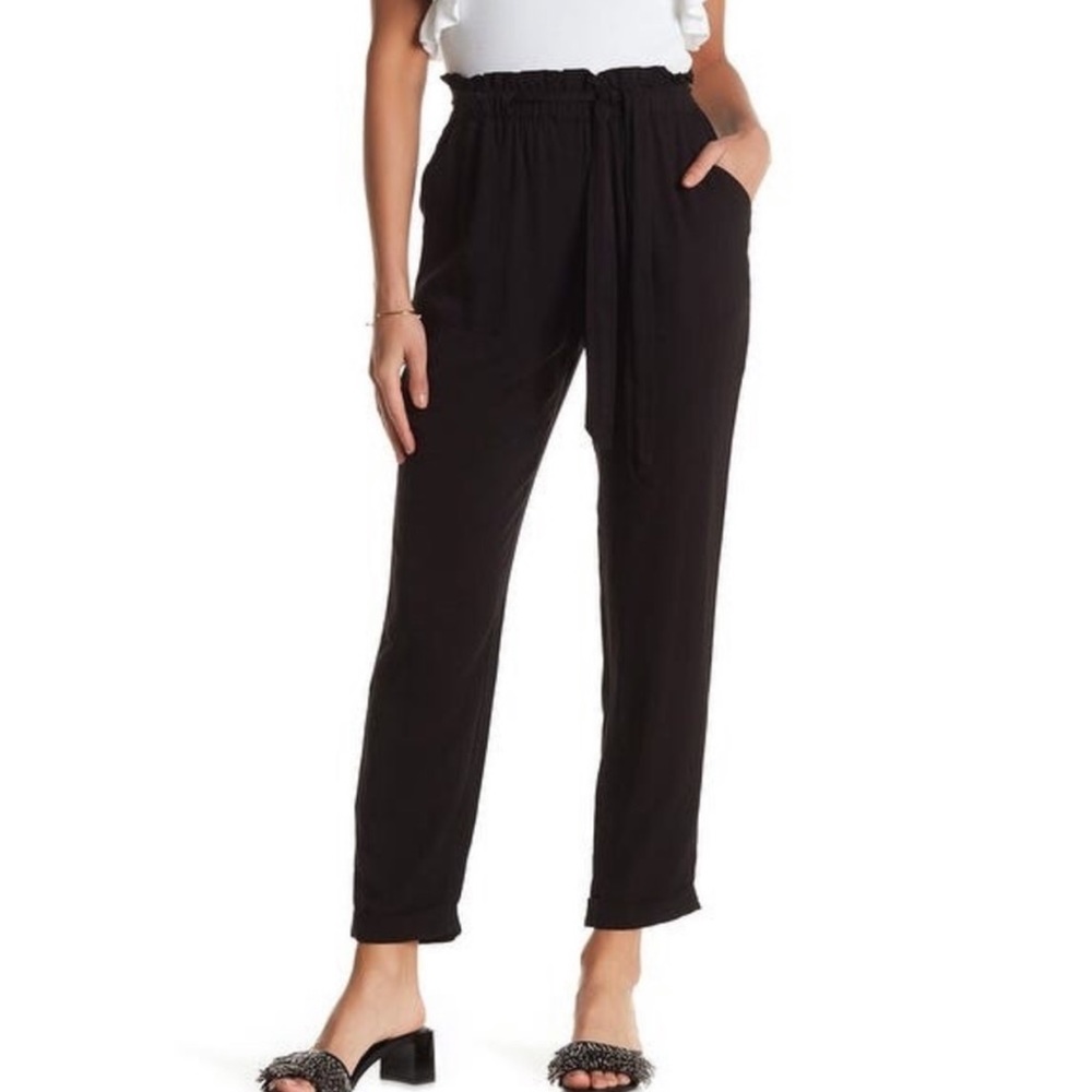 Black Paper Bag Pant- Size Small